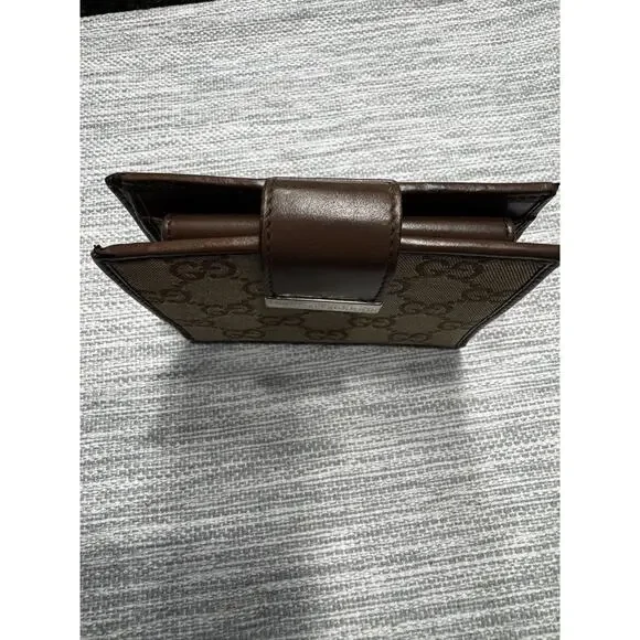 Pre-Love Gucci Bi-Fold Wallet in Classic Beige and Brown GG Canvas and Leather - Picture 8 of 9